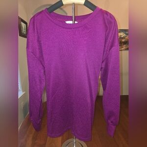 Liz Claiborne Fuchsia Top with Tie Belt, Worn Once! Size XL